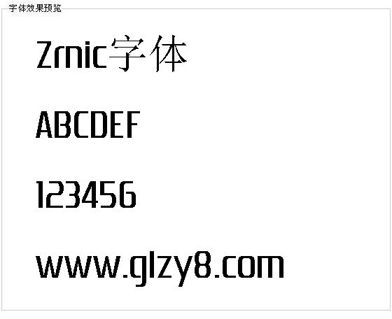 Zrnic字体