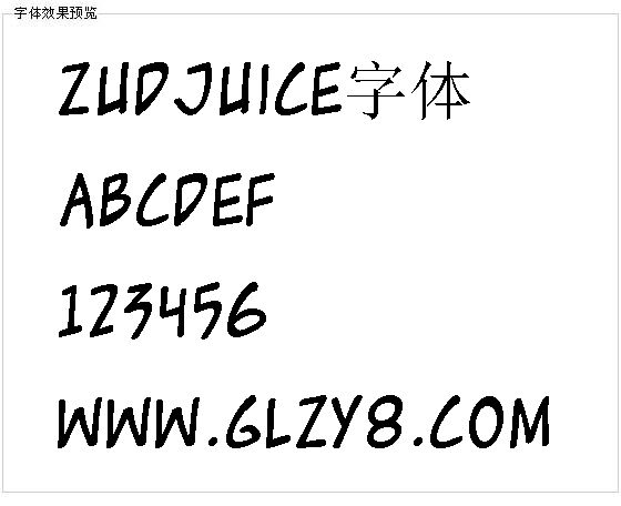 Zudjuice字体