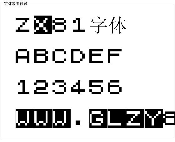 Zx81字体