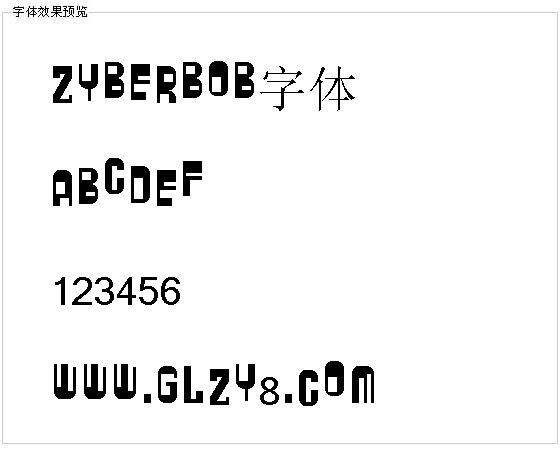 Zyberbob字体