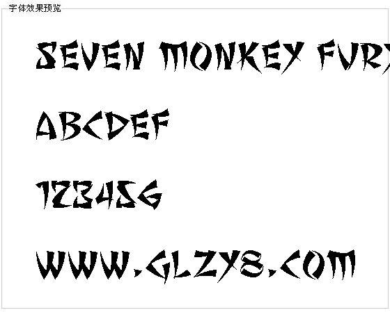 Seven Monkey Fury BB字体