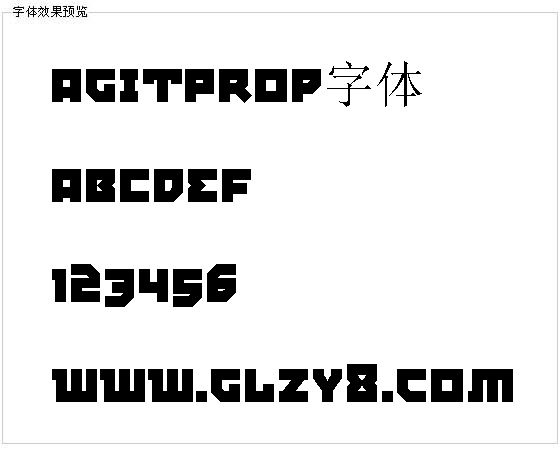 AgitProp字体