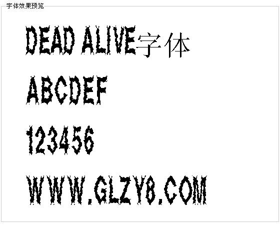 Dead Alive字体