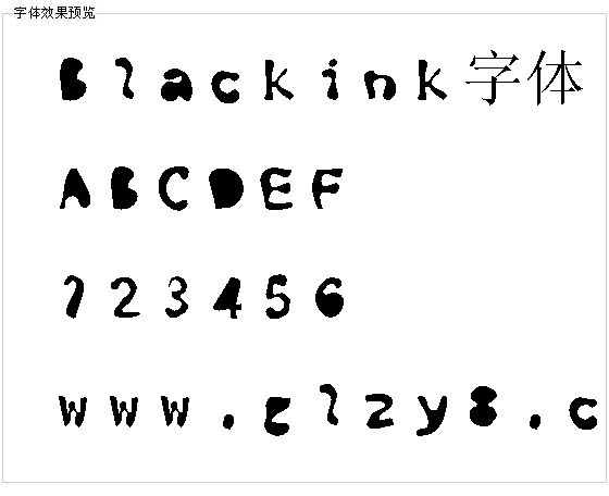 Blackink字体