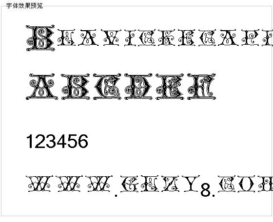 Blavickecapitals字体