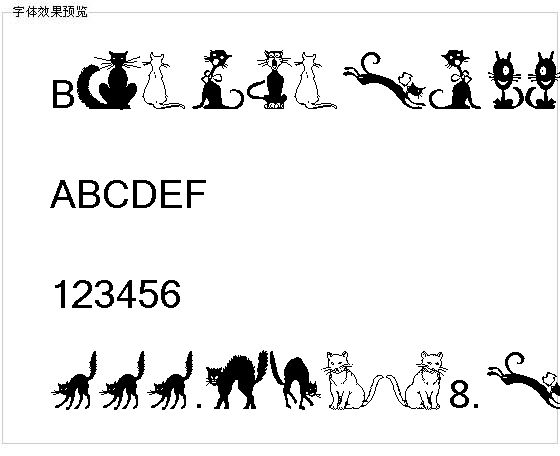 Bordercats字体