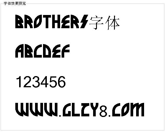 brothers字体