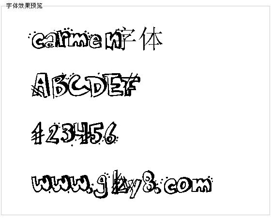 carmen字体