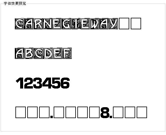 CARNEGIEWAY字体