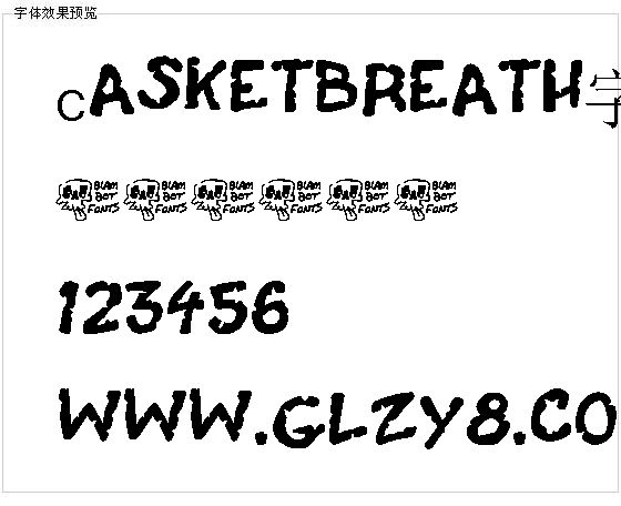 Casketbreath字体