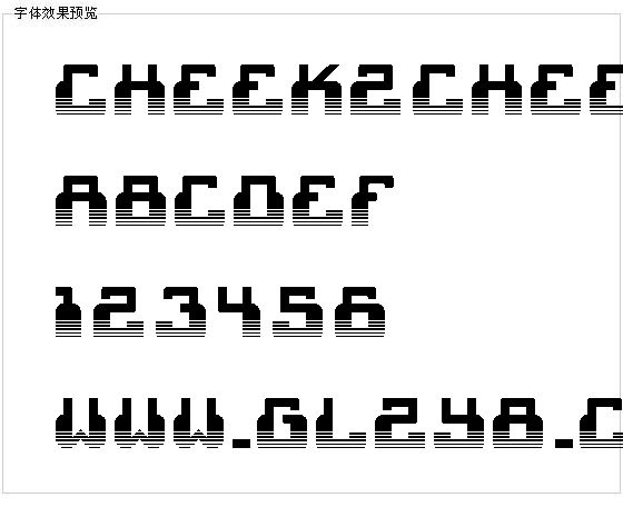 Cheek2cheek字体