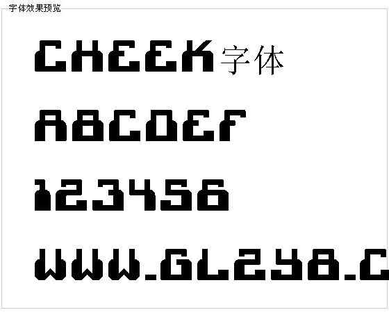 Cheek字体