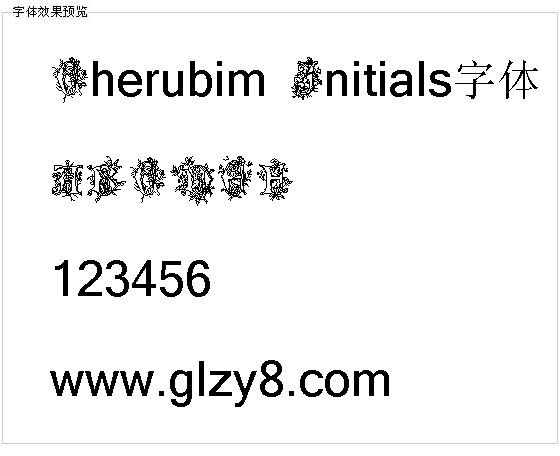 Cherubim Initials字体