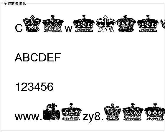 Crownsandcoronets字体