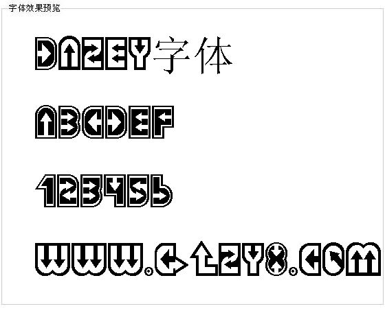 Dazey字体