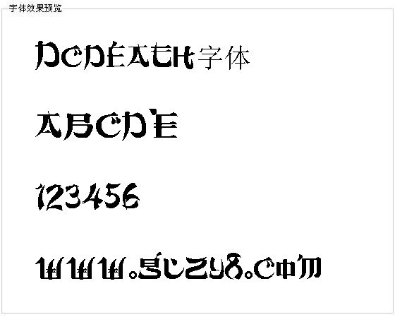 Dcdeath字体