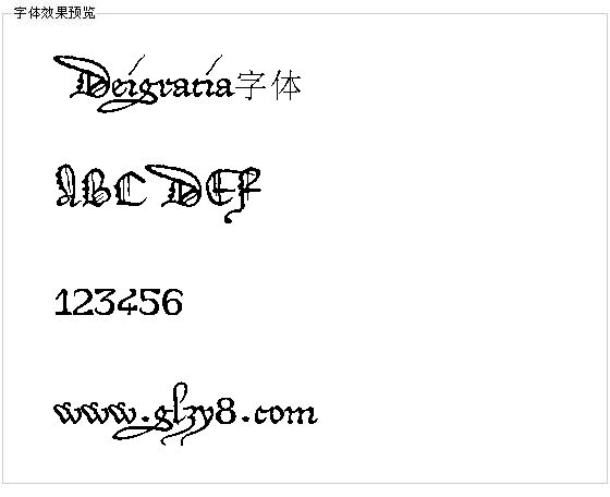 Deigratia字体