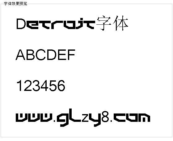 Detroit字体