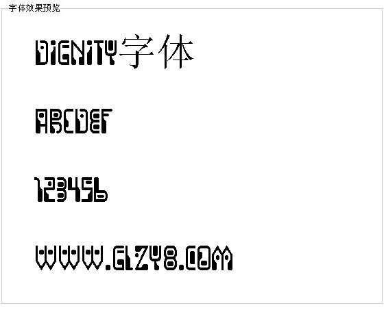 Dignity字体