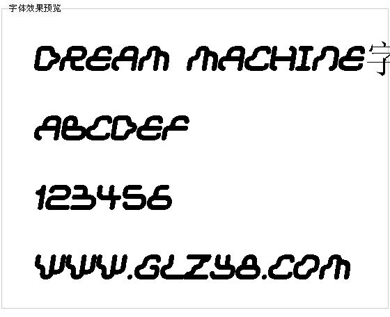 Dream machine字体