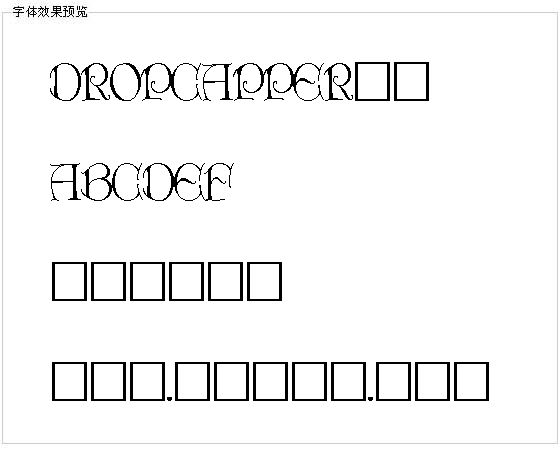 DROPCAPPER字体