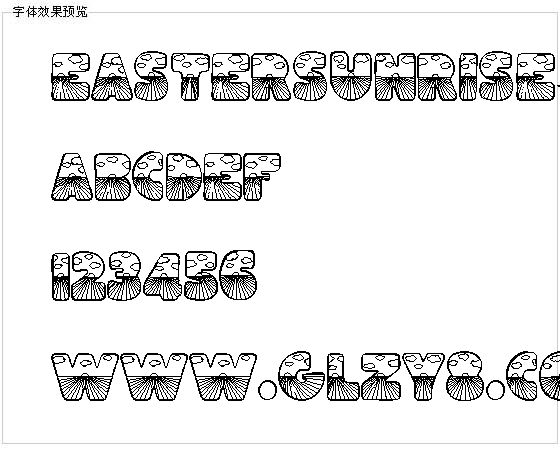 Eastersunrise字体