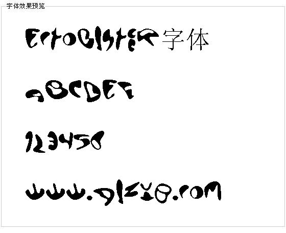 Ectoblster字体