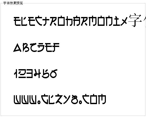 Electroharmonix字体