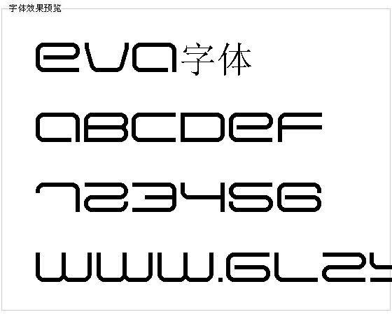 Eva字体