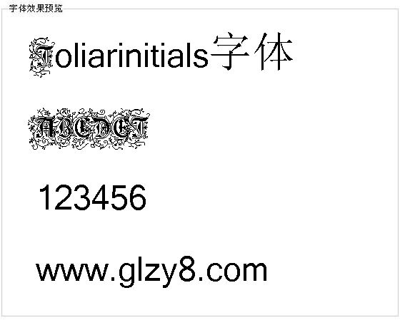 Foliarinitials字体