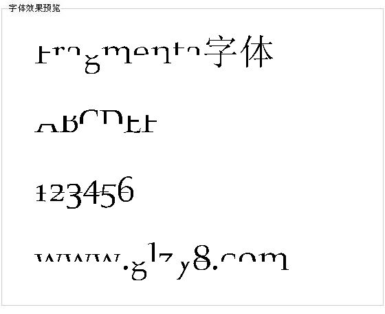 Fragmenta字体