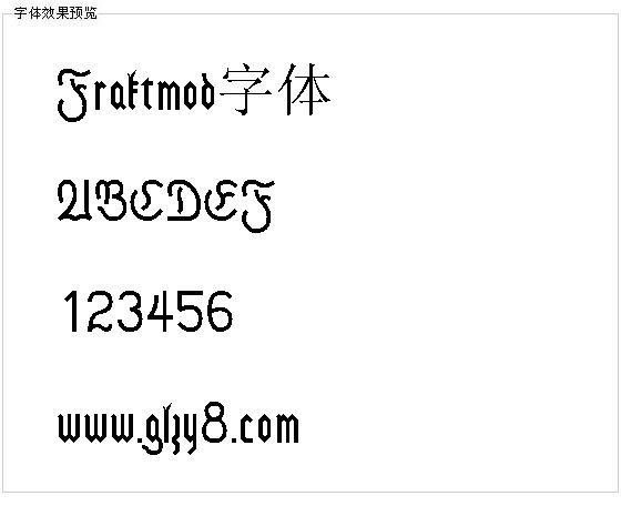 Fraktmod字体