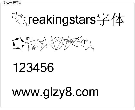 Freakingstars字体