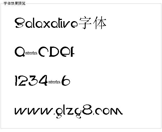 Galaxative字体