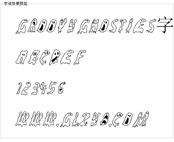 Groovyghosties字体