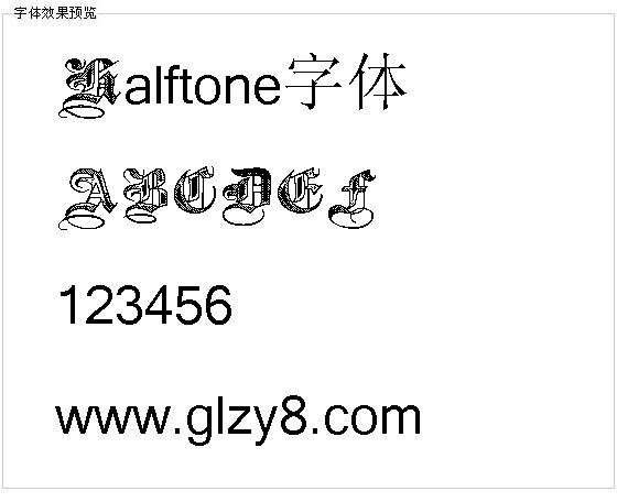 Halftone字体