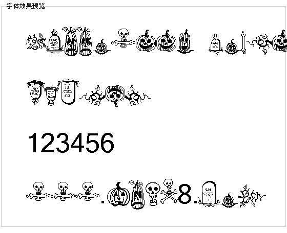 Halloween borders字体