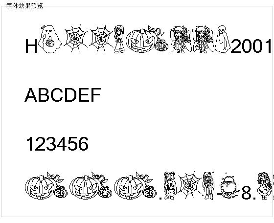 Halloween2001字体