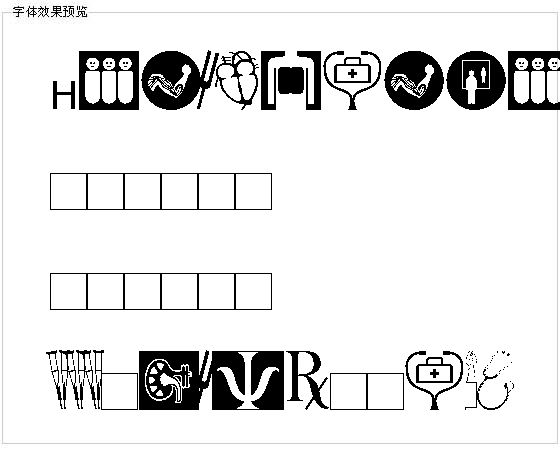 Healthcaresymbols字体