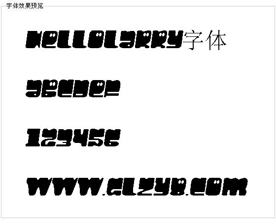 Hellolarry字体