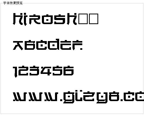 Hirosh字体