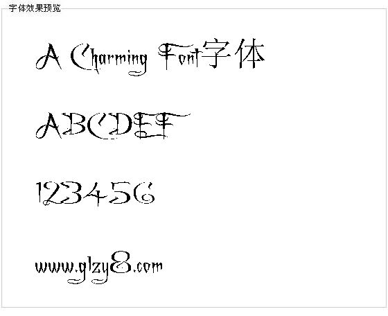 A Charming Font字体