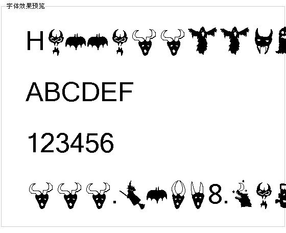 Hollowweenie bats字体