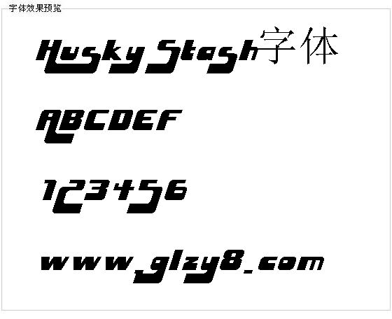 Husky Stash字体