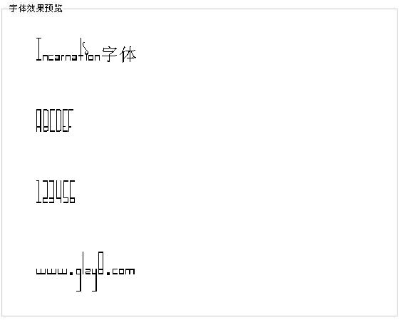 Incarnation字体