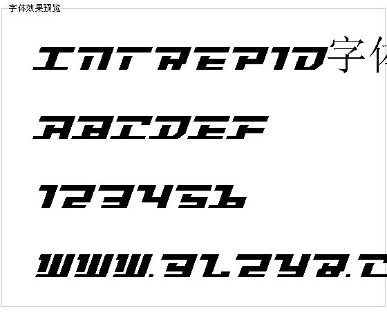 Intrepid字体