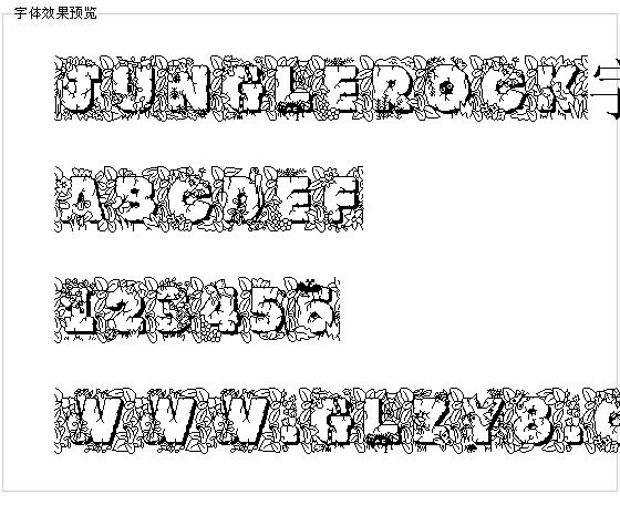 Junglerock字体