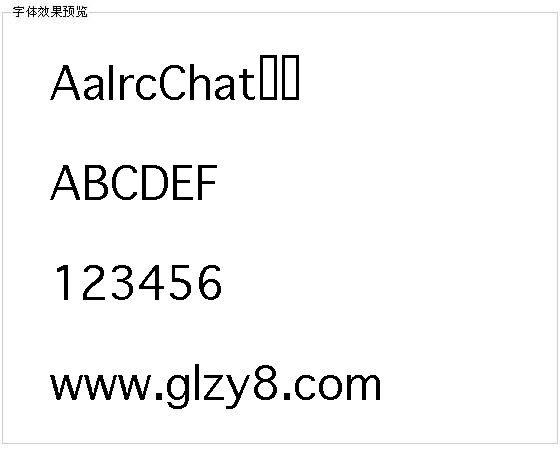 AaIrcChat字体