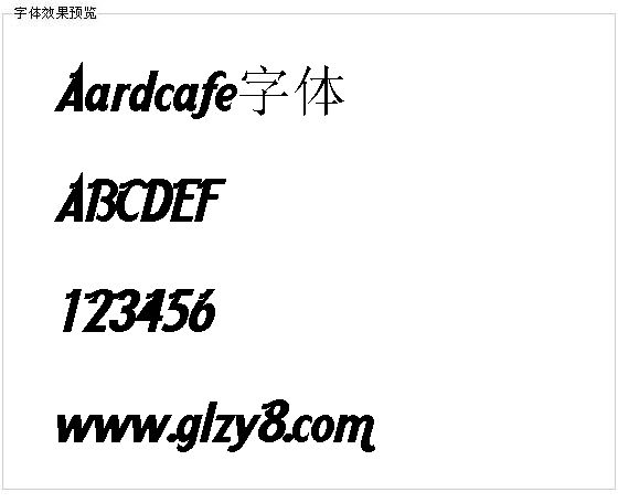 Aardcafe字体