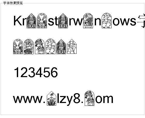 Kreasterwindows字体